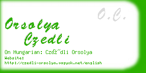 orsolya czedli business card